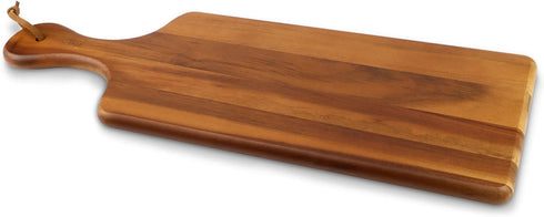 AIDEA Acacia Wood Cutting Board with Handle, 17 x 6 Inch Charcuterie Board for Serving