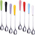 Mixing Spoons Set of 8, Stainless Steel Iced Teaspoons with 7.6-Inch Ceramic Handles