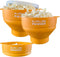 Popcorn Powder's Collapsible Microwave Popcorn Popper (Yellow)