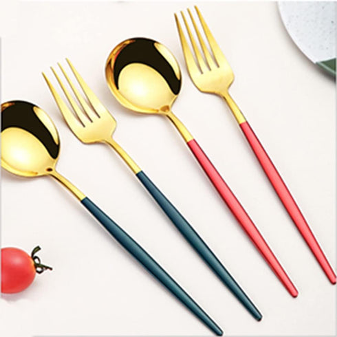 Reusable Utensils Set with Case, Travel Flatware Set for Home, Office, School, Camping