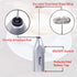 Handheld Milk Frother with Stainless Steel Whisk, Portable Foam Maker for Morning Coffee, Latte, Cappuccino (Silver)