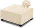 NeColorLife Ottoman Cover Square Velvet Ottoman Slipcover Thick Stretchable Footrest Stool Covers