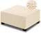 NeColorLife Velvet Ottoman Cover Rectangle Storage Ottoman Slipcover Thick Stretchable Footrest Stool