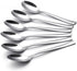 6-Piece Mini Espresso Spoons, 5.1-Inch Stainless Steel Coffee Spoons for Dessert and Ice Cream