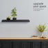 Kiera Grace Floating Shelves for Wall - Pack of 1, 23" L x 4" W x 2" H, Easy to Assemble, Black