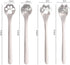Golden Cat Paw Coffee Spoons, Cute Cat Paw/Dog Paw Stainless Steel Teaspoon Sugar Ice Cream Cake Dessert Spoon Stirring Spoon(Cat Paw,)