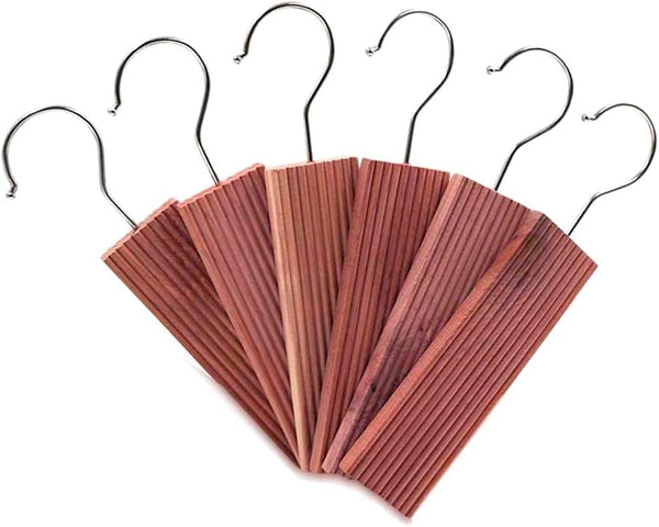 5pcs Cedar Planks Cedar Blocks for Clothes Storage, Aromatic Cedar Hang Ups Hanger Closet Freshener for Clothes