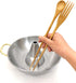 JapanBargain 3789 Bamboo Cooking Chopsticks with Spoon and Fork, 3-in-1 Cooking Utensil for Deep Frying