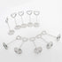 Table Number Card Holders, 25 Pack Heart Shape Picture Holders for Wedding Party, Office, Restaurant