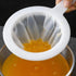 Kitchen Ultra-Fine Nylon Mesh Strainer, Plastic Sieve Filter Spoon Set of 3 for Soy Milk Coffee Yogurt Juice