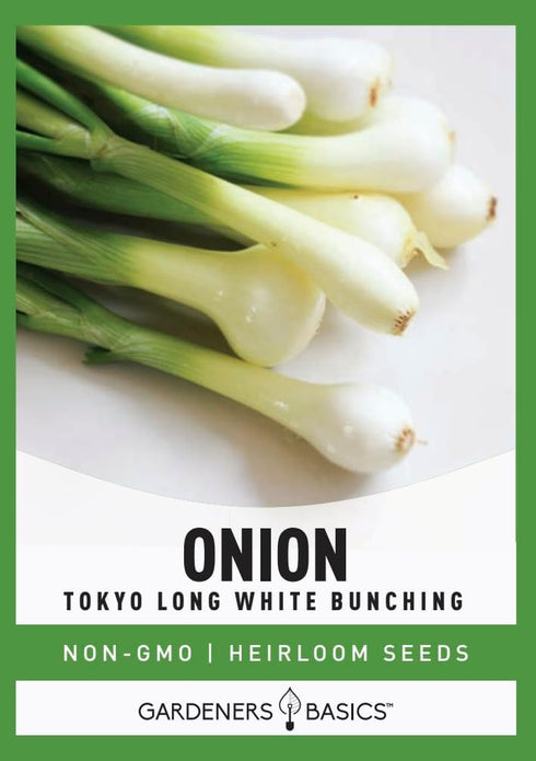Tokyo Long White Bunching Green Onion Hydroponic Growing Kit Grow Japanese Bunching Onions Non-GMO Heirloom Seeds