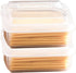 WonLiq 2 Pack-Plastic Sliced Cheese Storage Containers with lids Airtight Keeps Cheese Fresh and Delicious Cheese