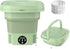 MacLehose Mini Portable Washing Machine, Mini Washer and Dryer Combo, 9L, Foldable for Baby Clothes, Underwear, Socks,