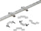 100 Pack LED Rope Light Mounting Brackets, Outdoor Rope Light Fixing Clips for 14-15mm Width Rigid Rope Light Holder