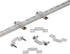 100 Pack LED Rope Light Mounting Brackets, Outdoor Rope Light Fixing Clips for 14-15mm Width Rigid Rope Light Holder