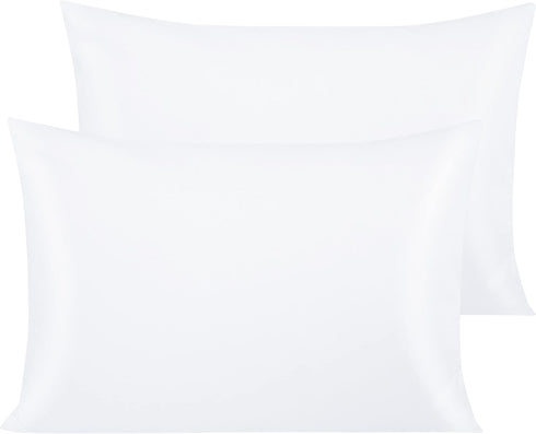 NTBAY Egyptian Cotton Queen Pillowcases - Set of 2, 500 Thread Count, Soft and Breathable, 20x30 Pillow Covers