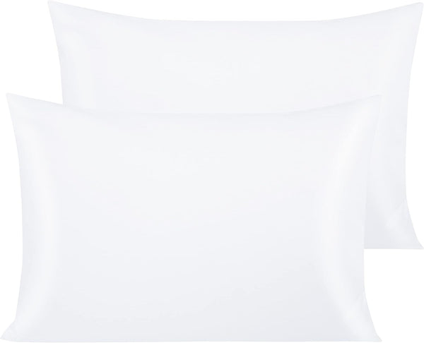 NTBAY Egyptian Cotton Queen Pillowcases - Set of 2, 500 Thread Count, Soft and Breathable, 20x30 Pillow Covers
