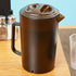 G.E.T. P-3064-1-A-EC BPA-Free Shatterproof Plastic Ice Tea Pitcher with Lid, 2 Quart, Amber
