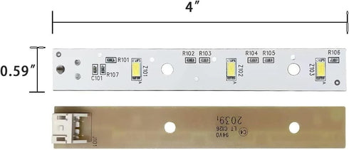 NEW WR55X26671 LED Light Board Fits for GE Refrigerators,Compatible Model: EAP11767930 PS11767930 AP6035586