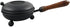 4.72-Inch Black Iron Incense Burner with Wooden Handle and Folding Lid Premium (Diameter) Censer for Burning Incense