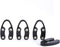 OHMAXHO 4 Pack Wine Foil Cutter Tool, 4 Stainless Blades Remover for Wine Bottles, Black