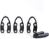 OHMAXHO 4 Pack Wine Foil Cutter Tool, 4 Stainless Blades Remover for Wine Bottles, Black
