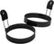 COTEY 3.5" Egg Rings Set of 2 with Silicone Handle, Large Ring