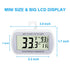Waterproof Refrigerator Thermometer, Digital Freezer Room Thermometer with Max/Min Record Function, Large LCD Screen (1