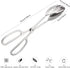 Silver 2 Pieces Buffet Salad Tongs, Stainless Steel Food Scissor Tongs, Catering Utensil for Cooking, Serving, Barbecue