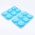 homEdge 6-Cavity Silicone Flower Mold, Set of 3PCS, Non-Stick Tulip Daisy for Candy Chocolate Jelly