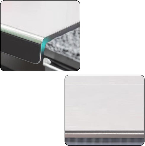 YICORIP (19.7 15.7 Stainless Steel Cutting Boards for The Kitchen, Suitable for Meat, Fruits, Vegetables, Bread