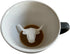 Creature Cups BULL Ceramic Cup, 11 Ounce Matte Olive Brown Exterior, Hidden 3D Animal Inside Mug