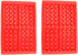 JKLcom Silicone Waffle Mold 4 Cavities Baking Tray for Waffle Cake Chocolate Craft Candy Soap, 2 Pack, Square