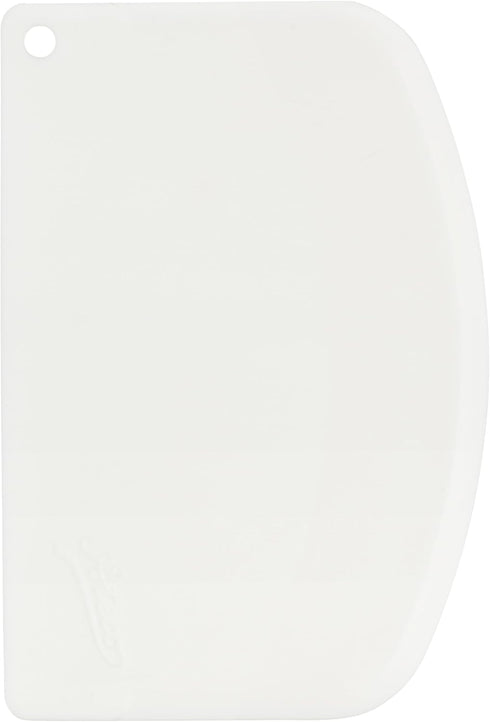 Ateco 1303 Bowl Scraper Set, 6-Pieces Flexible Food-safe Plastic, White