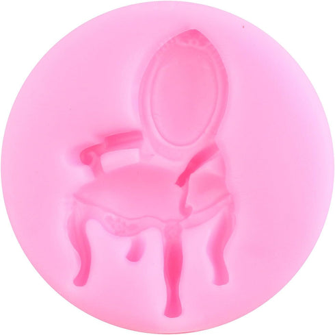 3D Chair Silicone Fondant Molds for Cake Decorating, Cupcake Topper, Chocolate Candy, Polymer Clay