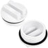 XtremepowerUS 1.5"" Pool Plug Cap, Swimming Pool Return Line Winter Plug w/O-Ring, White & Black (S75145)