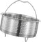 Luxshiny Rice Cooker Steamer Basket with Handle, Stainless Steel for Steaming Food, Meat, Fish, Rice, Veggies