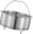 Luxshiny Rice Cooker Steamer Basket with Handle, Stainless Steel for Steaming Food, Meat, Fish, Rice, Veggies