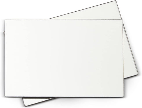 Juvale Rectangular Magnetic Locker Mirror, 4 x 6 in Silver Acrylic, Shatterproof & Rounded Corners, Strong Magnetic