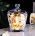123Arts Glass Sugar Bowl, Candy Jar Storage Jar with Lid for Kitchen Counter