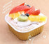 KEISEN square 4 2/5" Disposable Aluminum Foil Cups, 300ml for Muffin Cupcake Baking, 24/PK