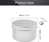 Othmro 3pcs 6.8oz Metal Round Tins with Screw Lid, Silver Aluminum Containers for Salve, Spices
