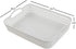 White Plastic Storage Basket Tray, Large Pack of 6