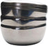 GARASANI 3 Pack Korean Traditional Stainless Steel Rice Bowl with Lid Set - Good Fortune (Silver 3Pcs)