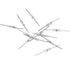 500PCS 1.57inch Metal Bright Silver Chandelier Crystal Clips, Total Length Butterfly Chandelier Part Connectors Clips