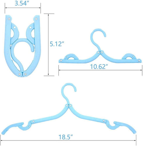 10 Pcs Travel Hangers, Portable Folding Clothes Hanger, Cruise Ship Essentials Accessories