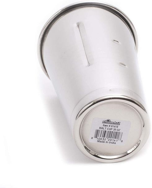 EHOMEA2Z Malt Cup Stainless Steel Ice Cream Milkshake Commercial Grade, 30 oz