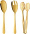 Heavy Duty Stainless Steel Salad Spoon and Fork Serving Set, Large Metal Serving Utensils for Home Kitchen Party