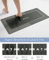 MontVoo Dark Grey Bath Mat 17"x27", Non-Slip Super Absorbent Quick Dry Bathroom Rug for Floor and Bathtub