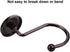 Rustproof Antique Decorative Shower Curtain Hooks, 12pcs Oil Rubbed Bronze Ring Holders for Bathroom Shower Rods